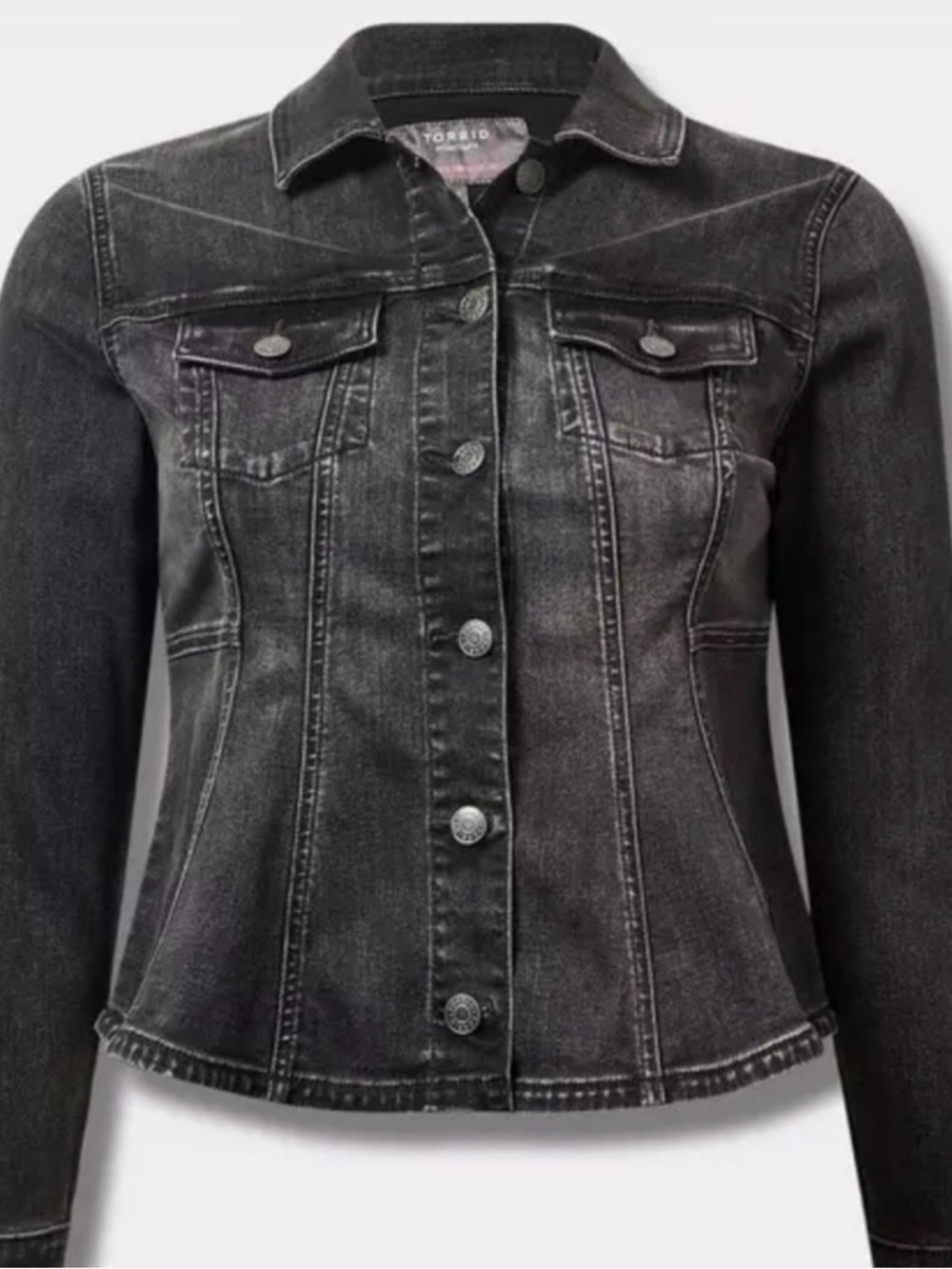 Torrid fit & flare Black Denim Jean Jacket